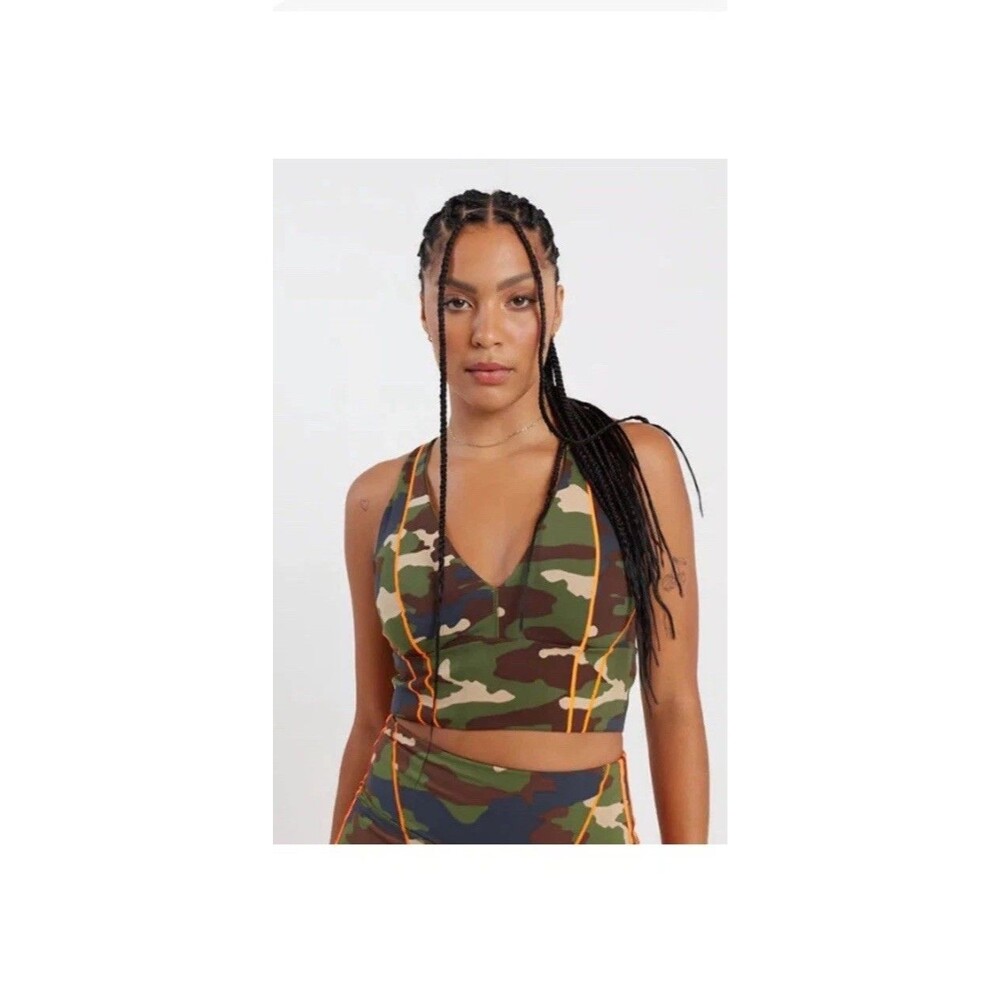 Adidas IVY PARK Tri Bra Orange Camp Women's Size See Pics